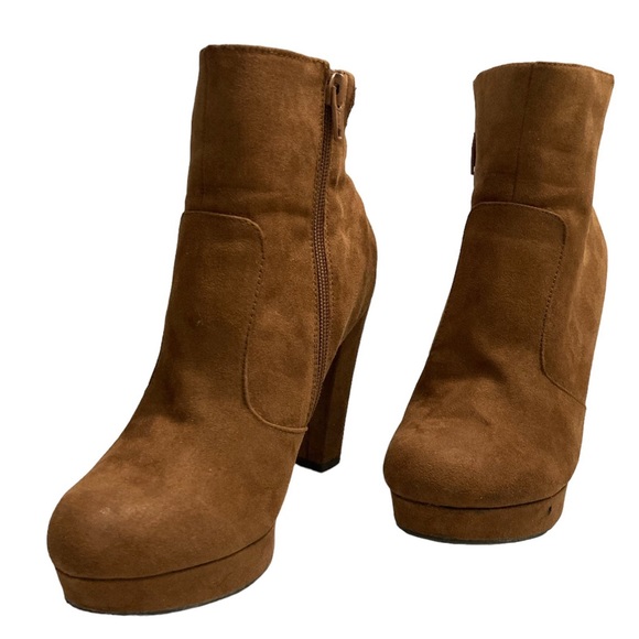 Mossimo Brown Suede Ankle Boots Sz 6 1/2 - Picture 8 of 13